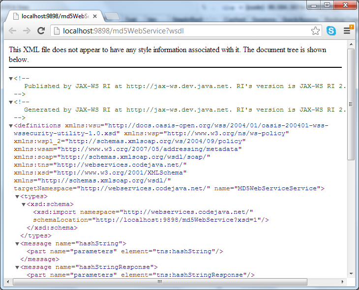 Как сохранить wsdl в файл из браузера